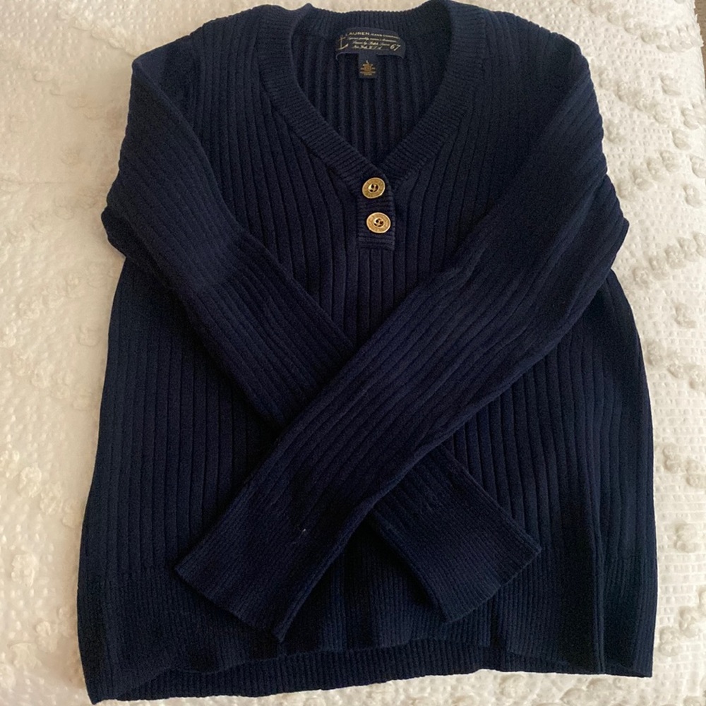 Ralph Lauren navy sweater- size large